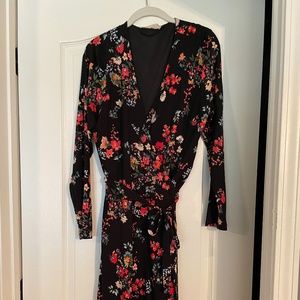 Loft Floral wrap dress